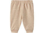 Pantaloni de trening bej pentru bebeluși cu talie elastică.