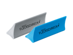 Zwei ROKITTA'S Fleckschreck Fleckenentferner, einer grau und einer blau.