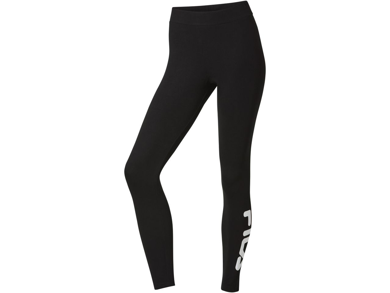 Fila women's black leggings with Fila logo on the leg.