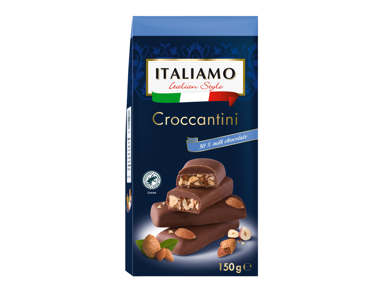 Croccantini z mleczną lub gorzką czekoladą