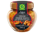 Bilețele de brânză cremă Deluxe cu ardei roșu și usturoi (240g).
