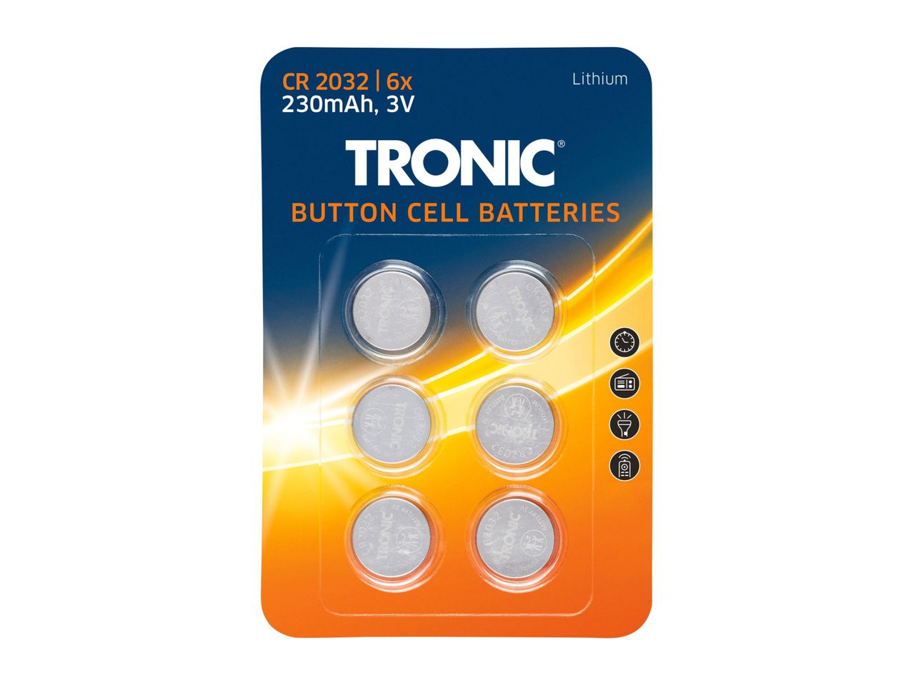 Go to full screen view: Tronic Button Cell Batteries - 6 Pack - Image 7