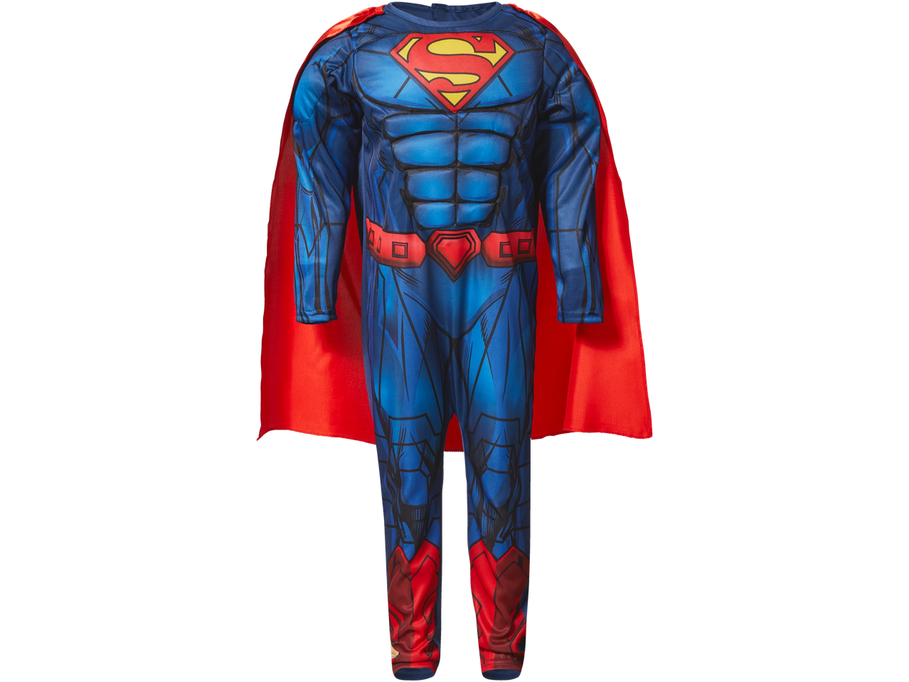 Kids' Superman costume with a red cape