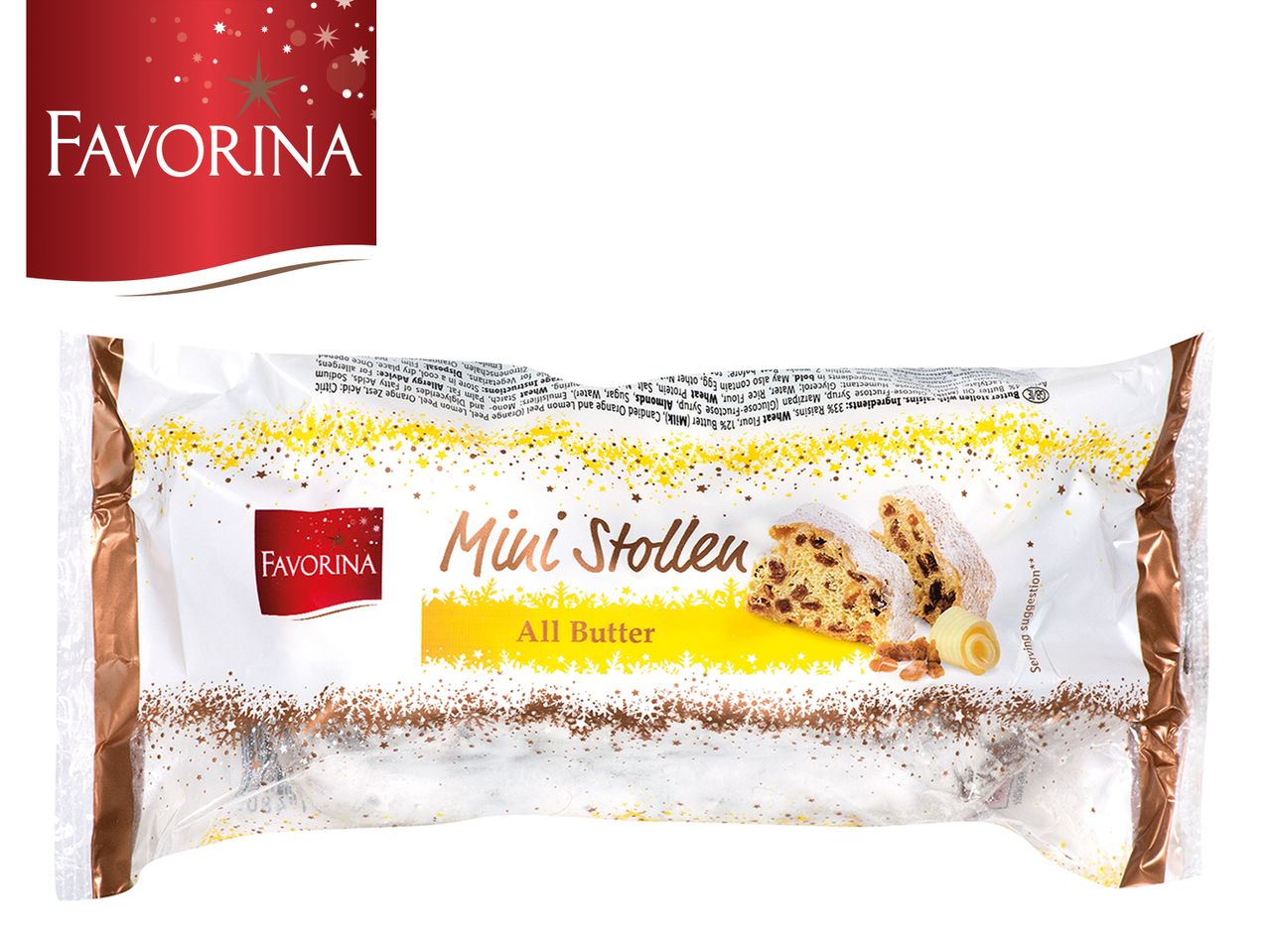 Go to full screen view: Favorina All Butter Mini Stollen - Image 1