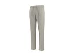 Light grey melange men's casual trousers with a drawstring waist.