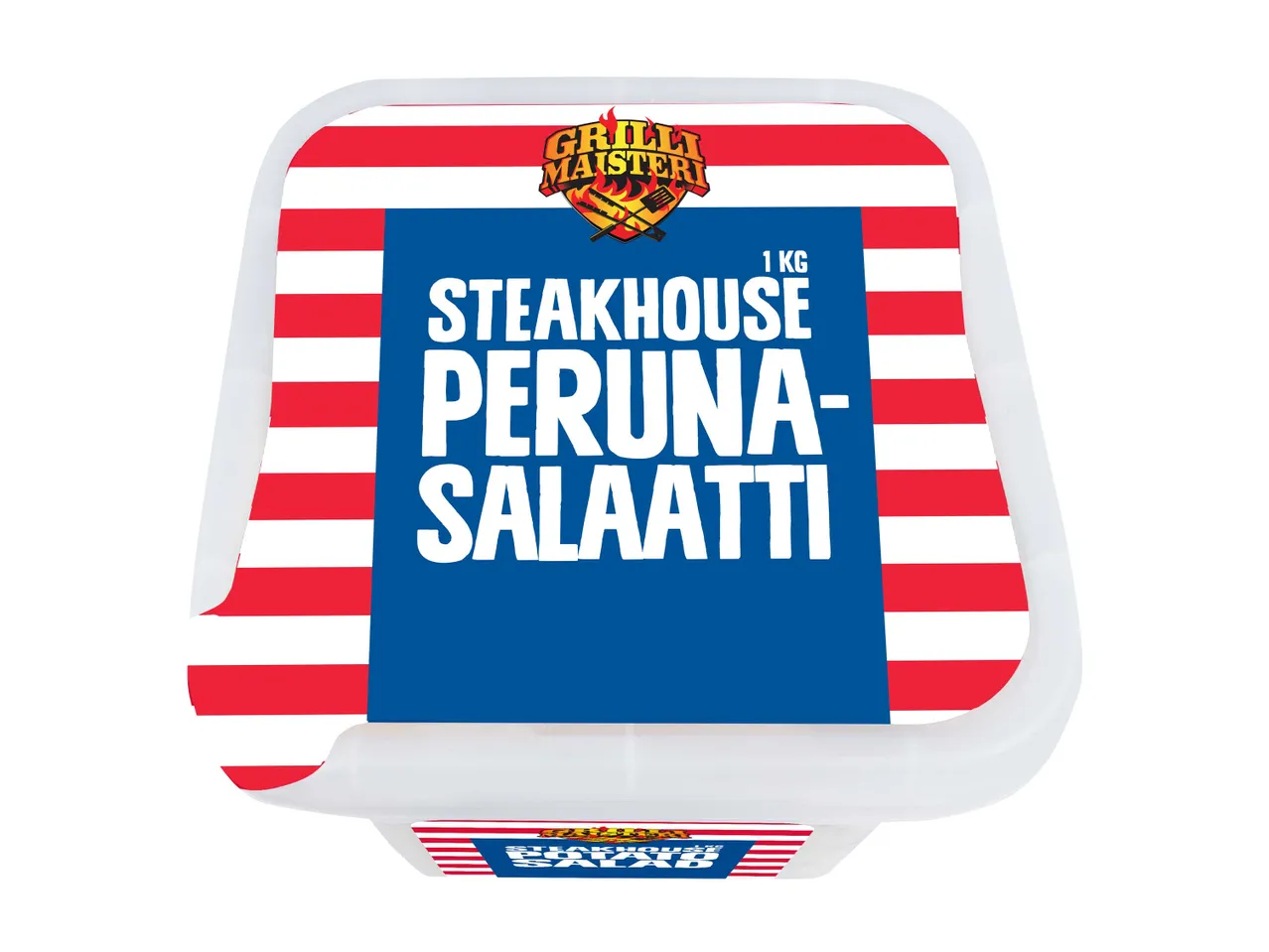 Valio Steakhouse perunasalaattirasia.