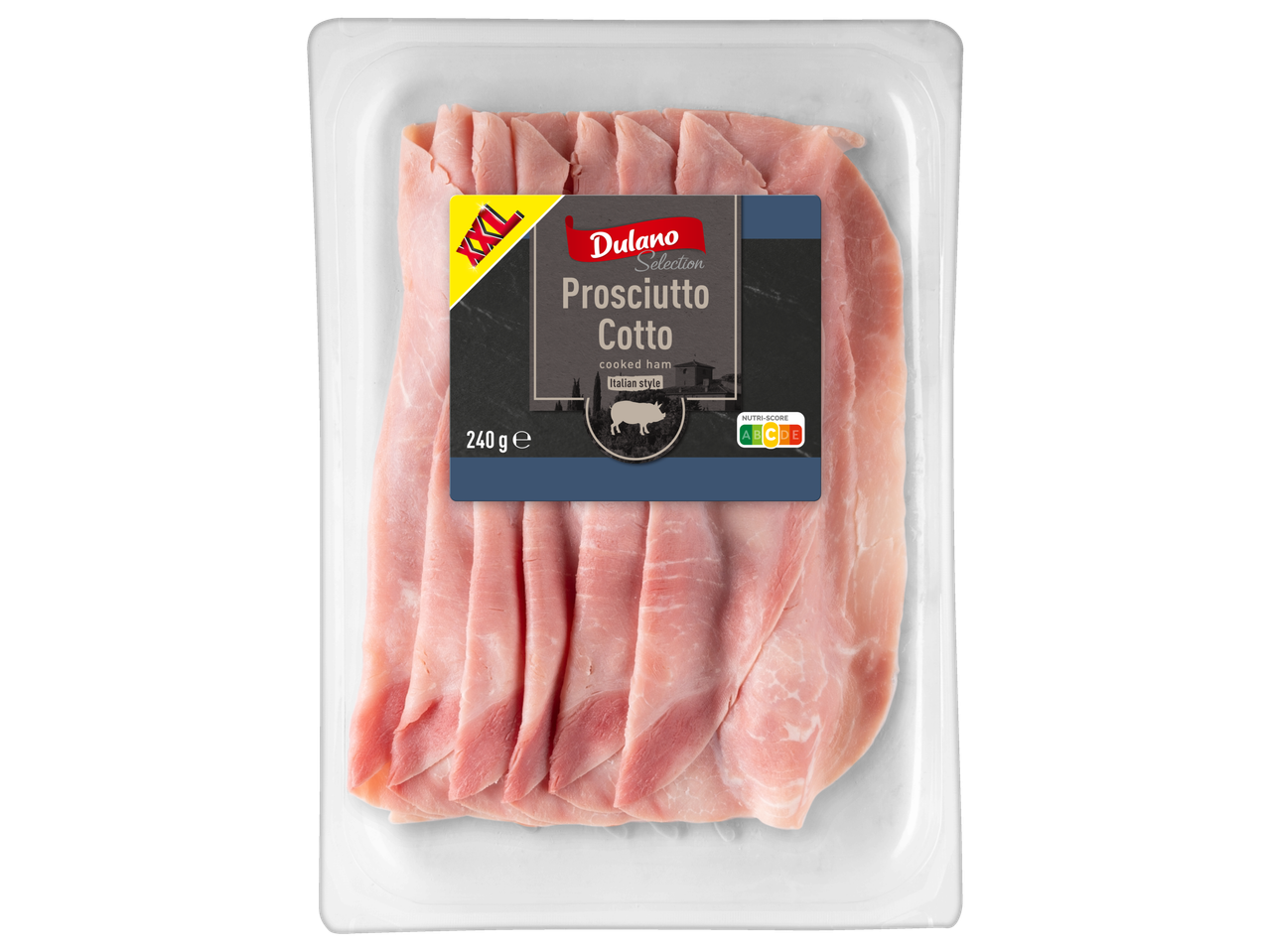 Dulano Selection Prosciutto Cotto (варена шунка, италиански стил) 240g с Nutri-Score B