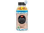 Milbona Latte Macchiato chilled coffee drink in a plastic bottle.