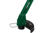 Close-up of a Parkside grass trimmer.