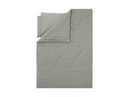 Duvet cover set with a geometric pattern of cubes and leaf shapes