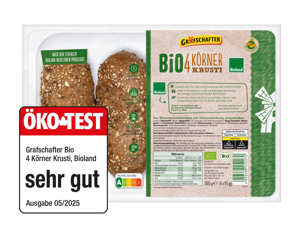 GrafSchafter Bio 4-Körner Krusti, Bioland.