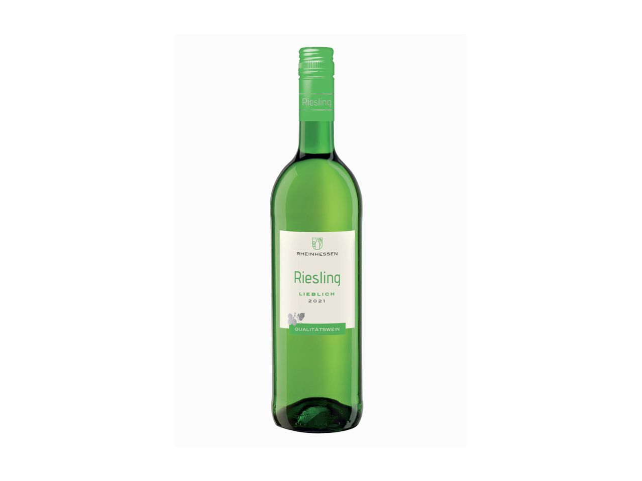 Rheinhesseno Riesling Lieblich 2021 vyno butelis.