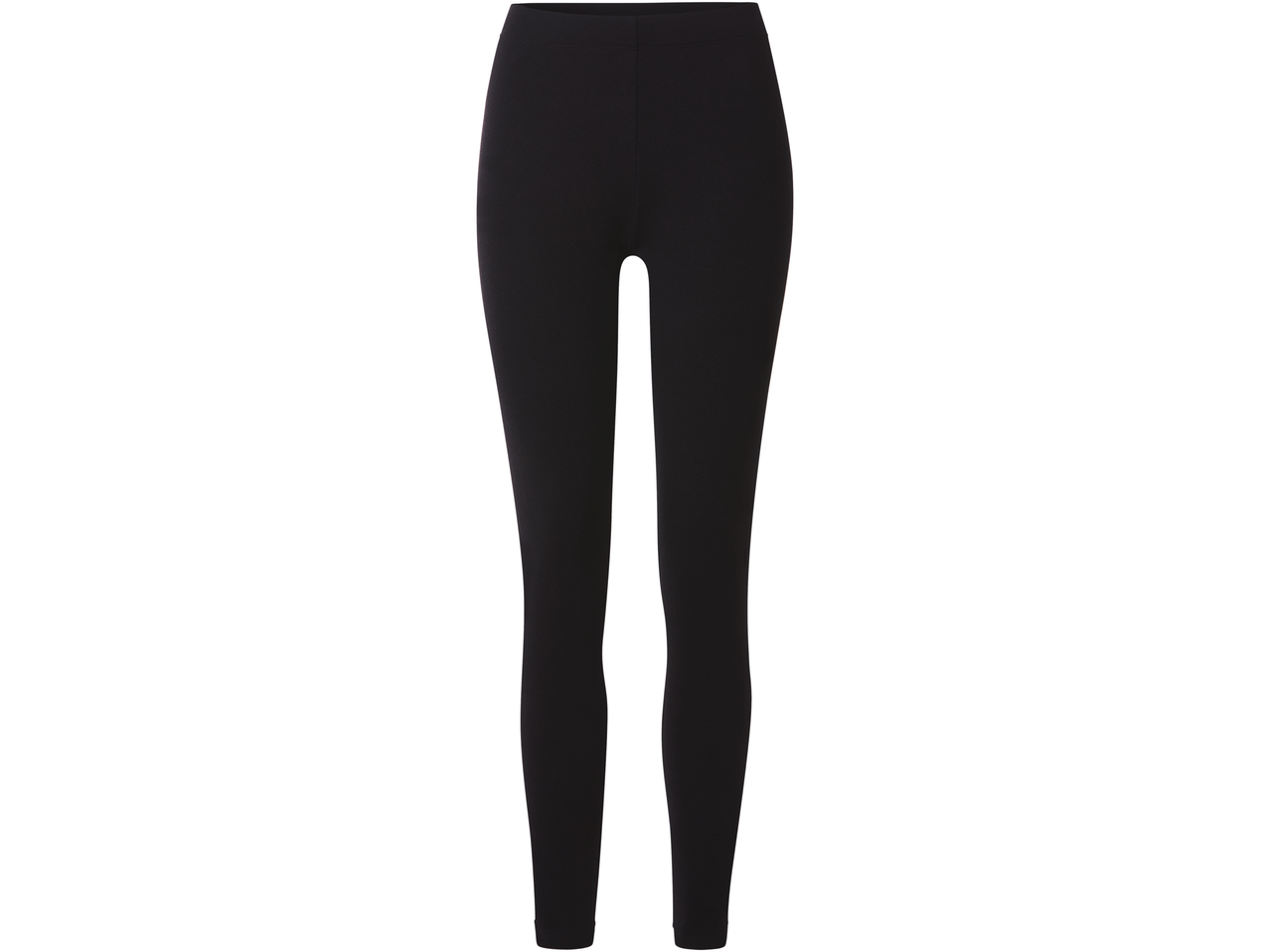 esmara® Ladies' Thermal Leggings in black, full length.