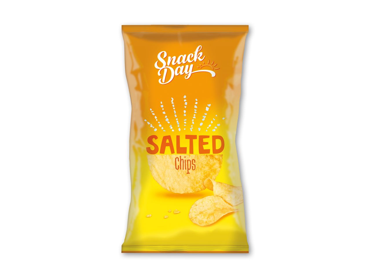 En pose Snack Day saltede chips.