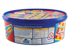 A tub of Swizzels sweets, featuring Refreshers, Drumstick Squashies, and other family favorites.