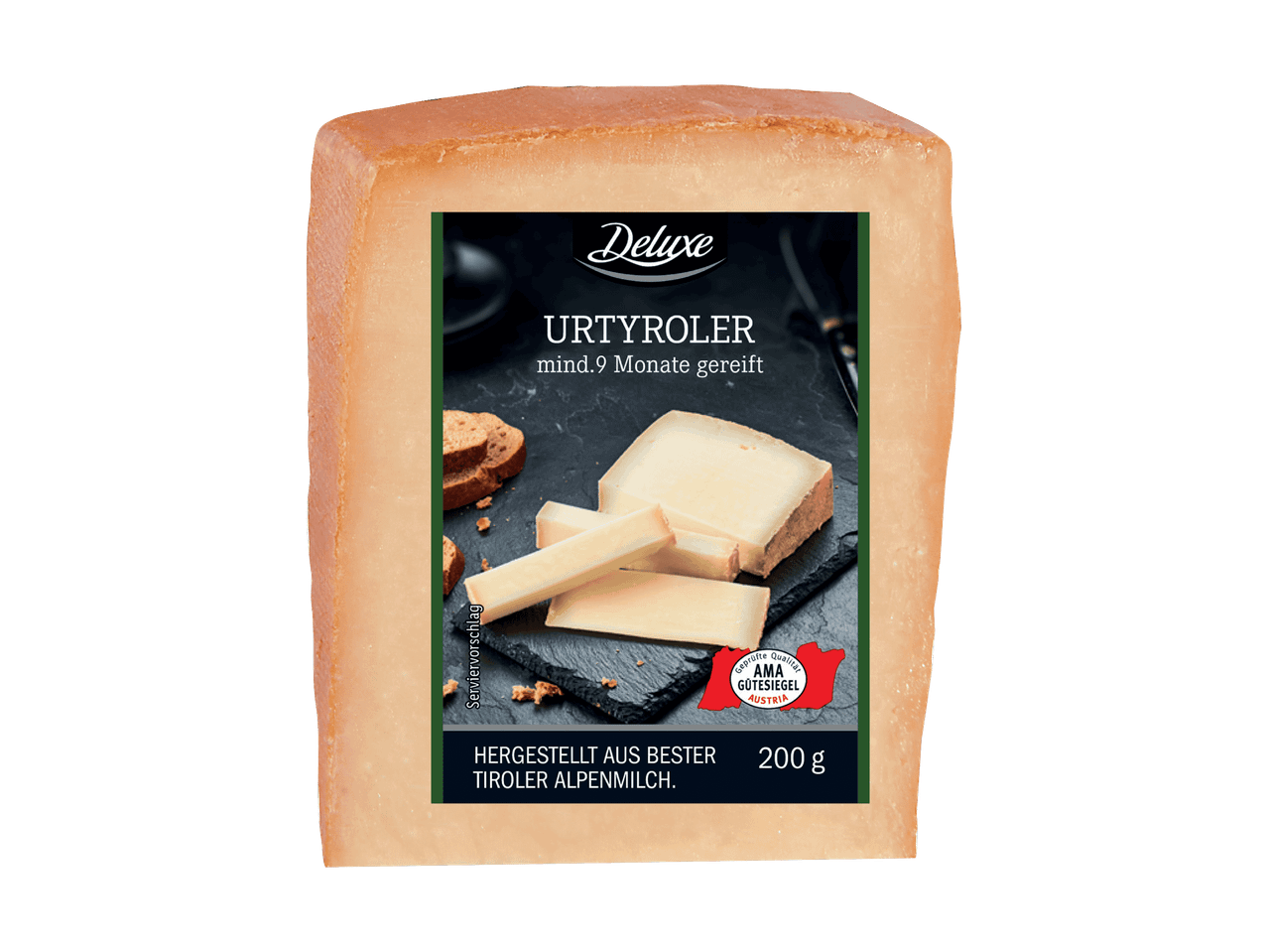 Deluxe Urtyroler Käse, 200g, hergestellt aus bester Tiroler Alpenmilch