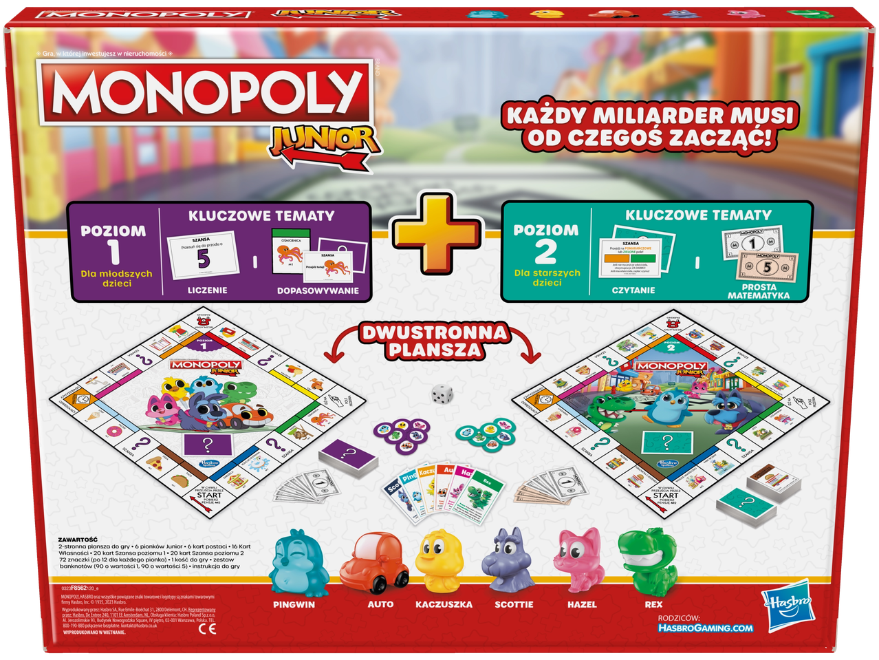 Hasbro Gra Monopoly Junior