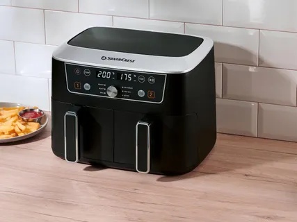 Dupla zónás forrólevegős fritőz