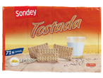 Biscoitos Sondey Tostada com óleo de girassol.