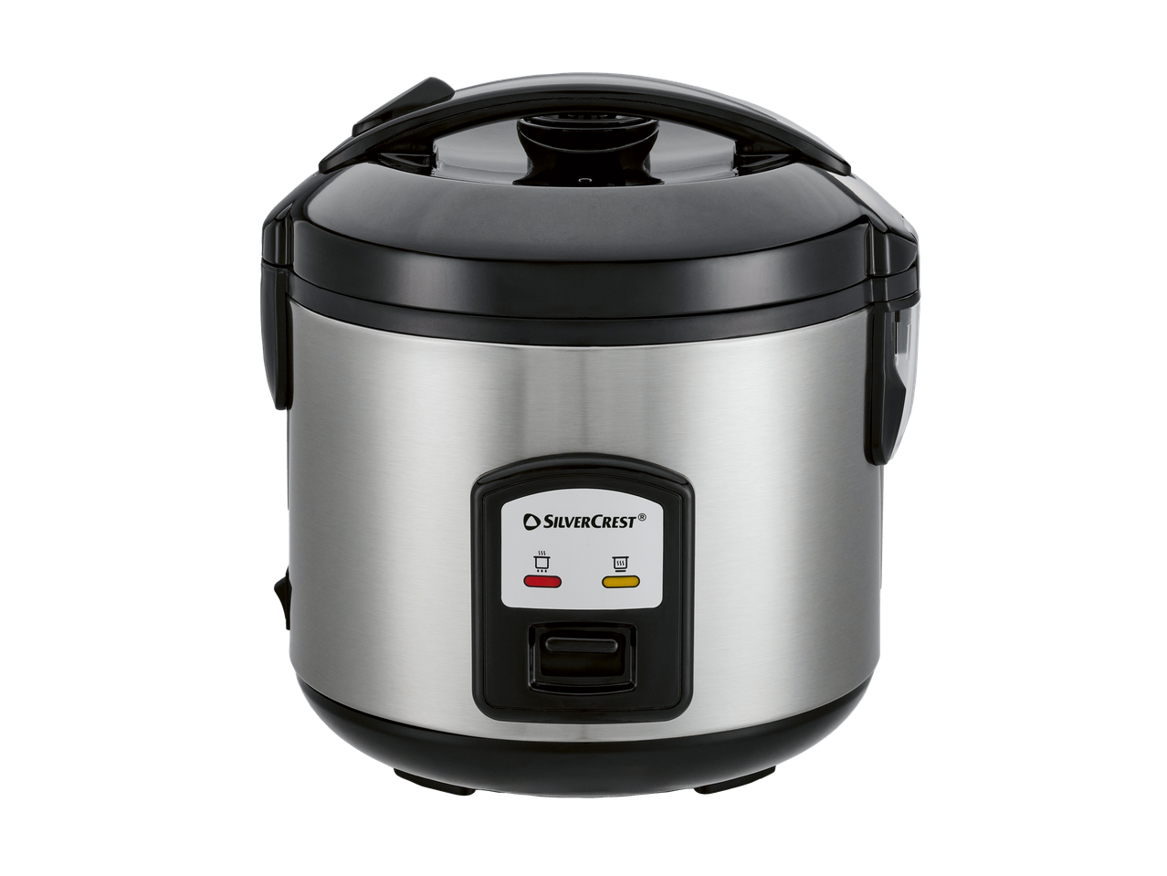 SILVERCREST® Reiskocher em aço inoxidável com detalhes pretos