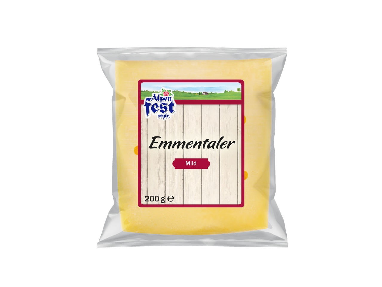 Emmental sir Mild Alpen Fest style, 200g.