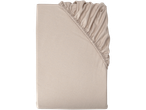 LIVARNO flanelinė paklodė su guma smėlio spalvos