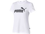 A white Puma t-shirt with the brand's logo and name in black on the front.
