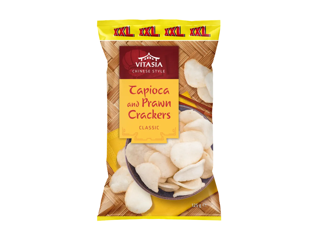 Vitasia Tapioca en garnalen crackers in XXL-zak, 125g