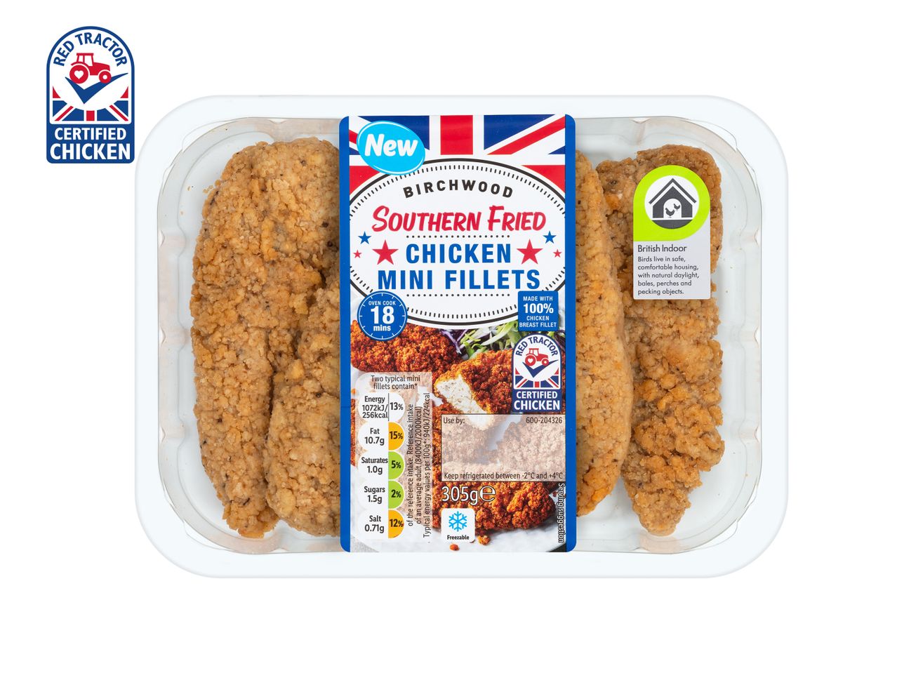 Go to full screen view: Birchwood Southern Fried Chicken Mini Fillets - Image 1