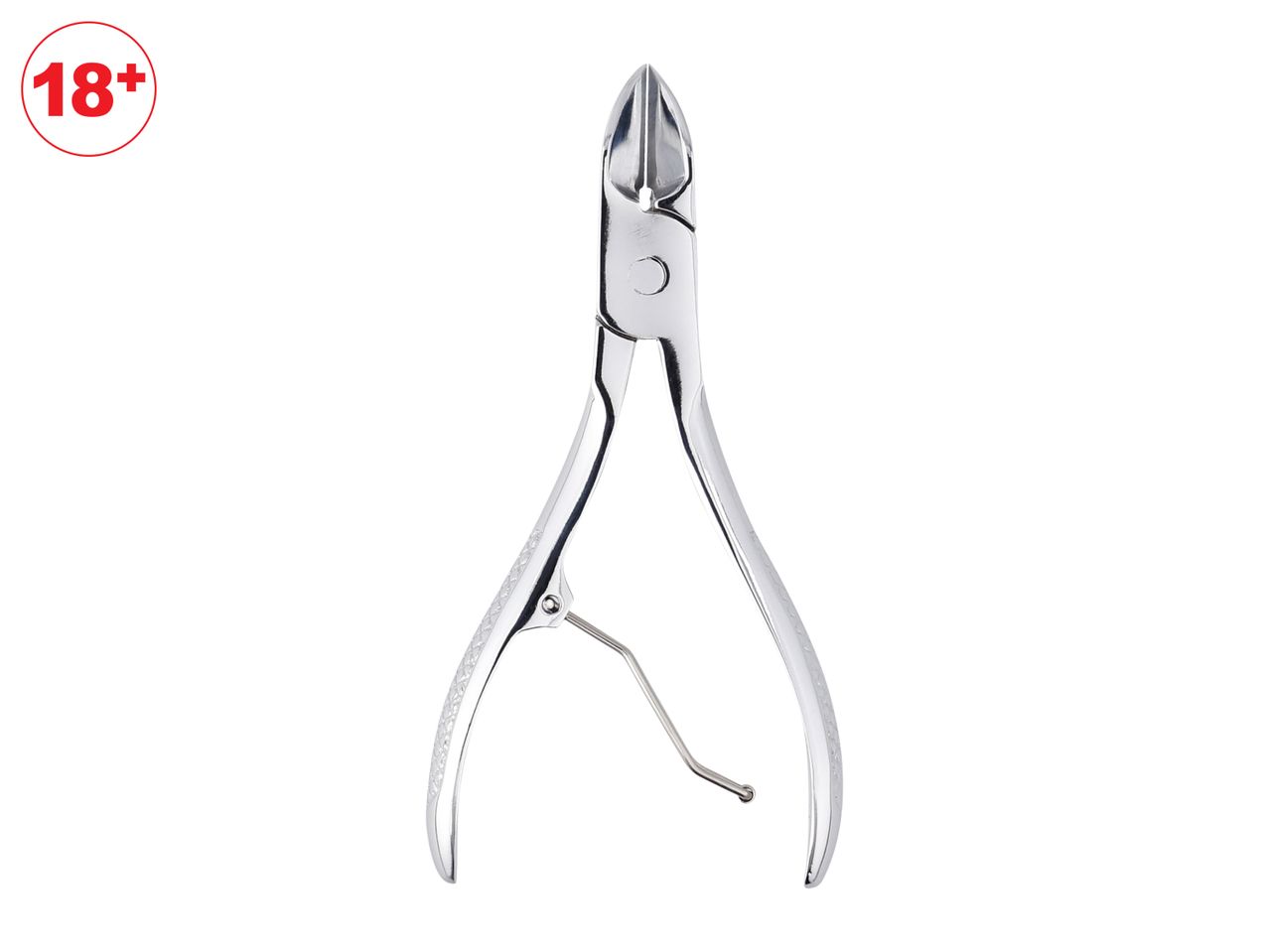 Stainless steel nail clippers for professional use, 18+.