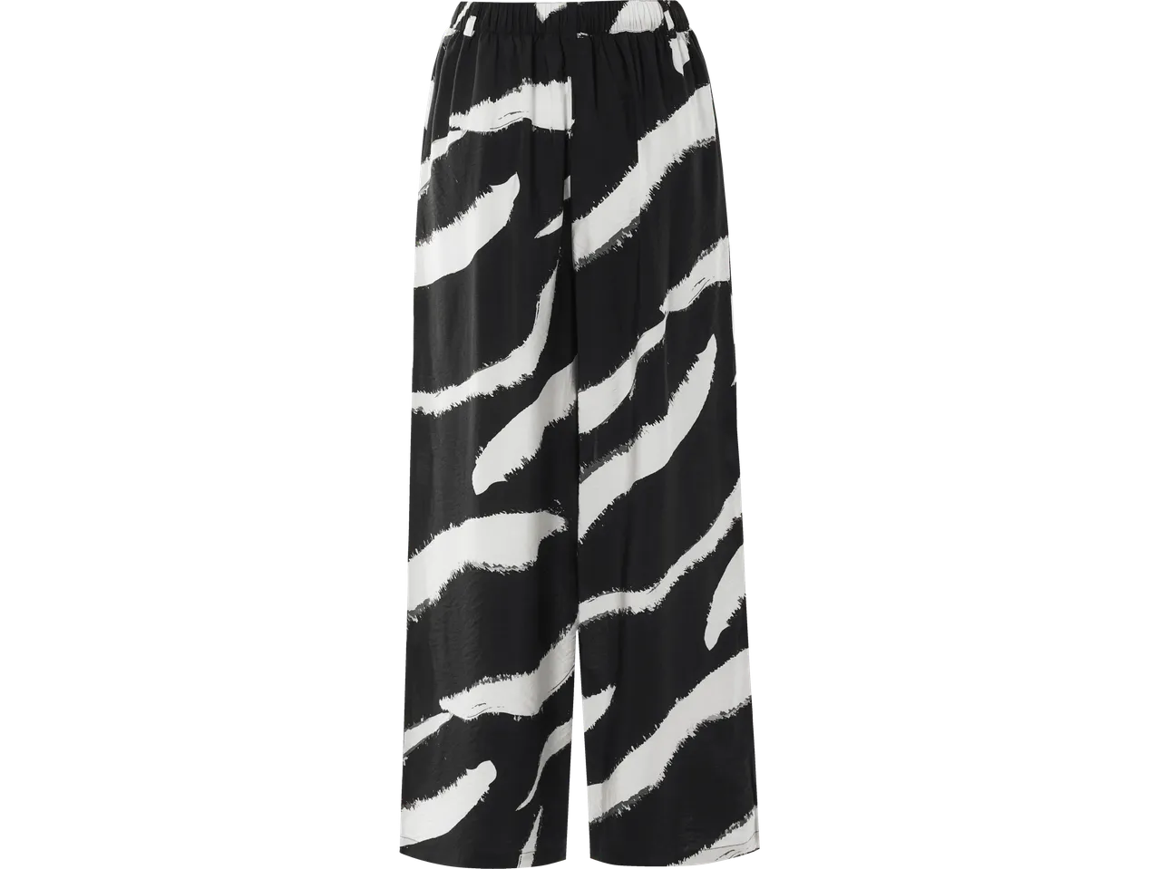 Široke hlače, crno-bijele zebraste pruge.