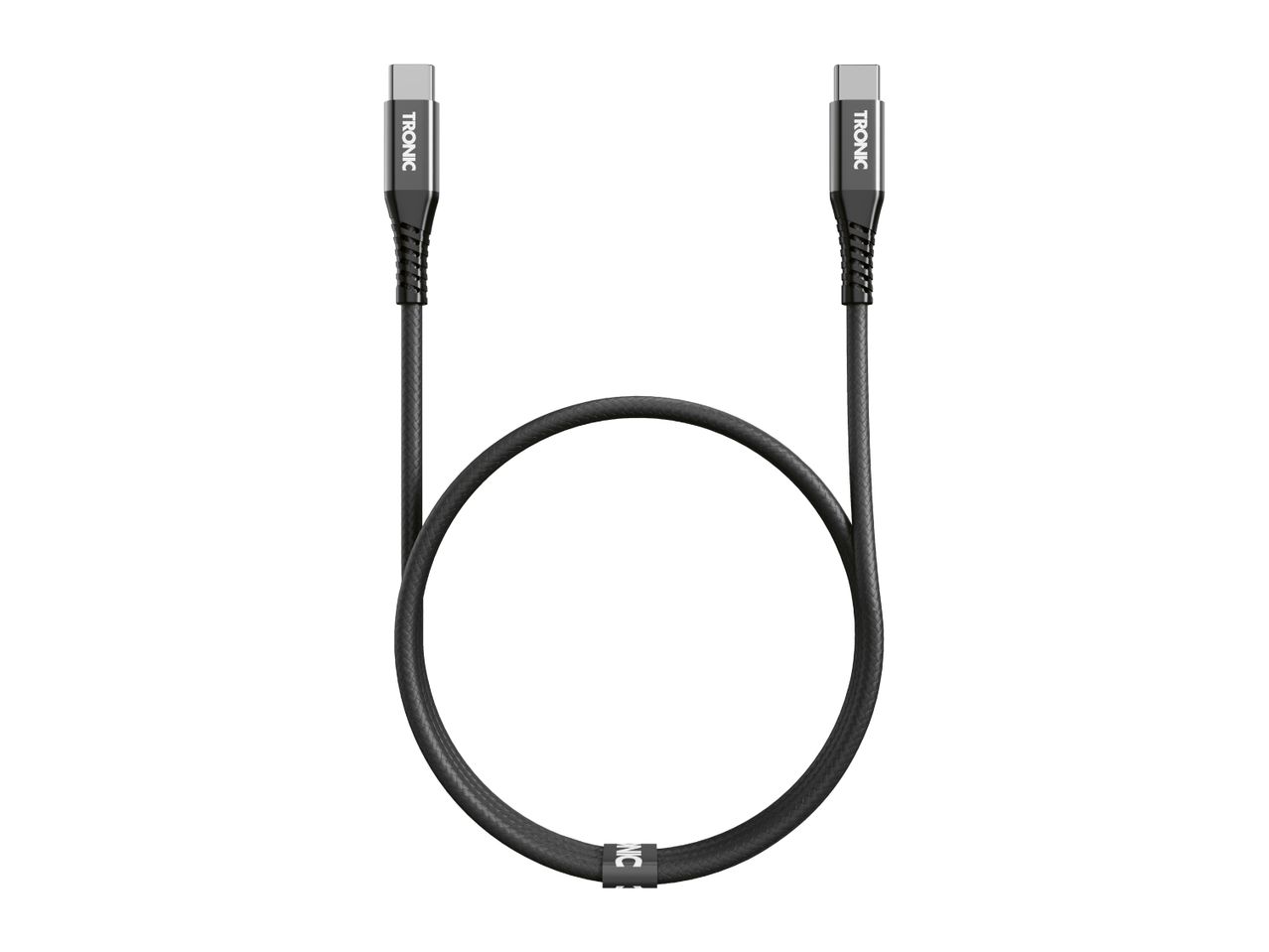 Tronic USB 2.0 Type-C to Type-C Charging and Data Transfer Cable - Black