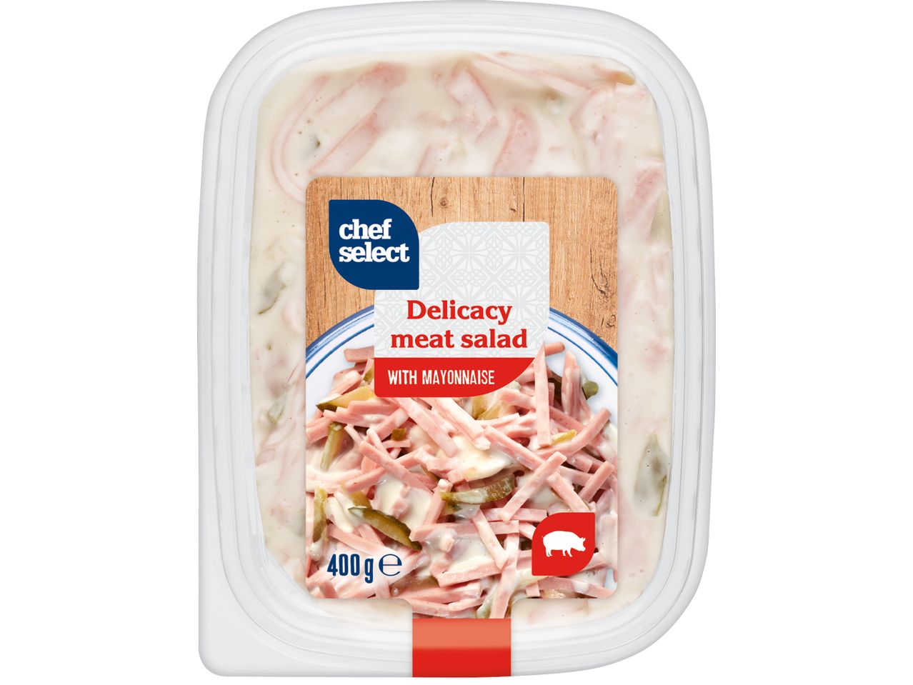 Опаковка салата от деликатесно месо Chef Select с майонеза, 400 гр