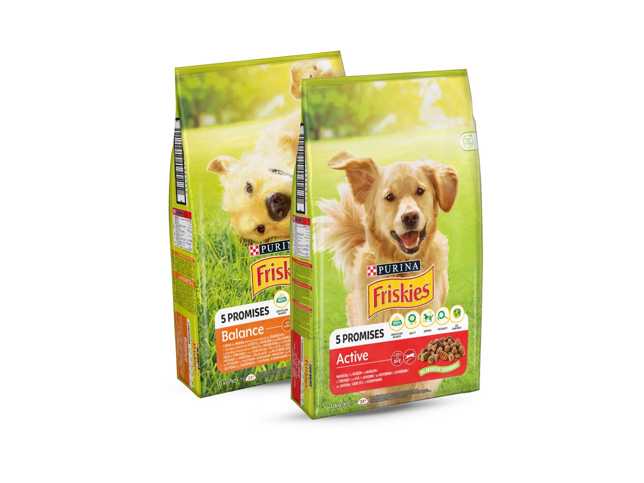 Dvije vreće hrane za pse Purina Pro Plan.