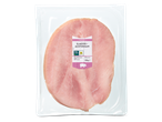 Verpakte gesneden ham met een 'Beter Leven' keurmerk en een gewicht van 150g.