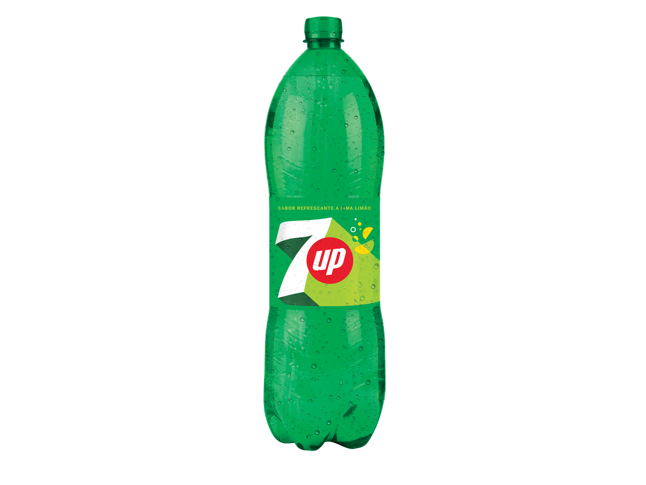 Garrafa de 7 Up.