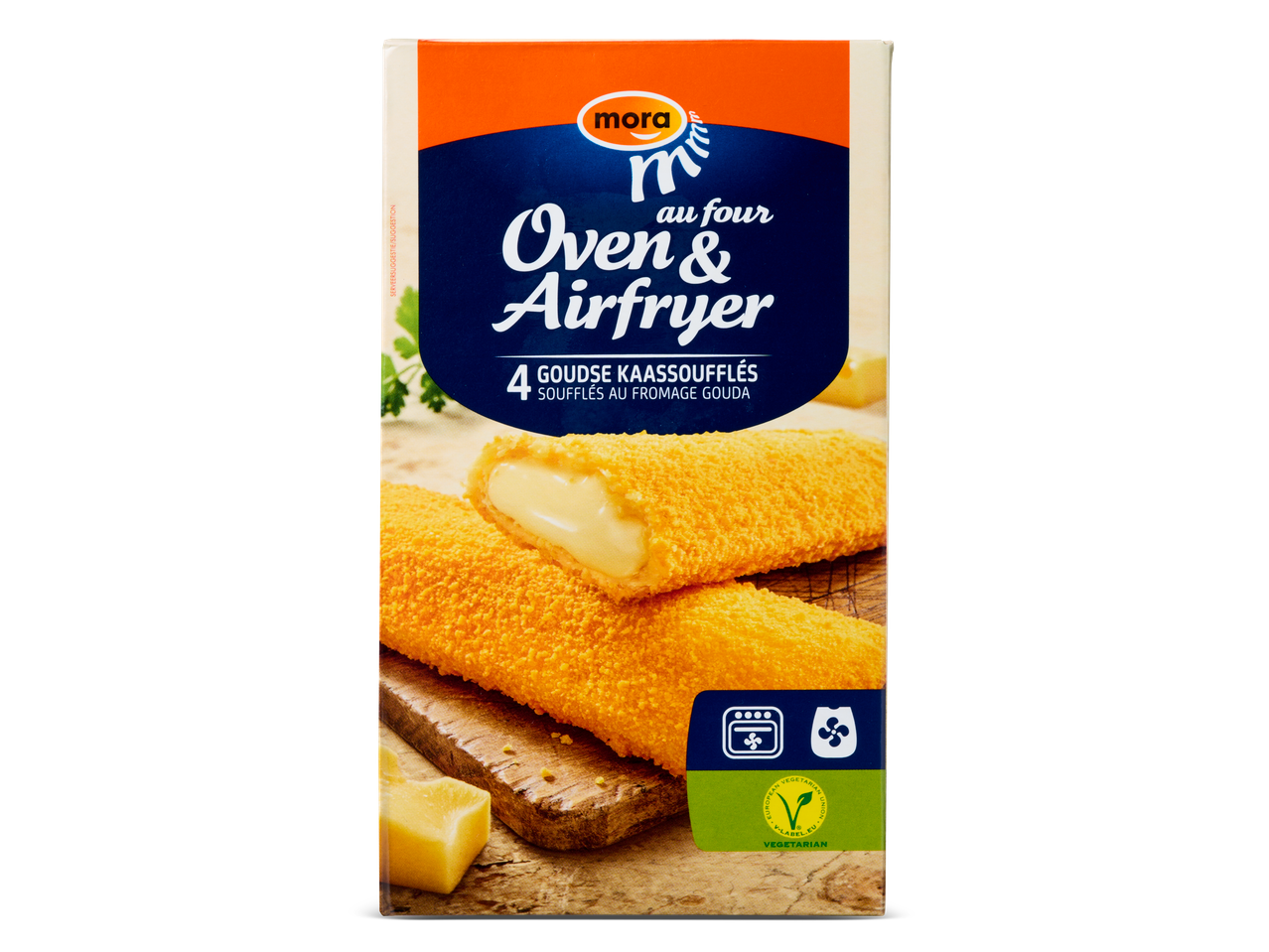 Mora Gouda kaassoufflés voor oven en airfryer.