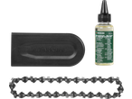 Ulei de lanț PARKSIDE, apărătoare de șină și lanț pentru mini fierăstrău cu lanț.
