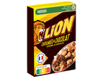 Céréales Nestlé Lion Caramel & Chocolat avec Nutri-Score A.