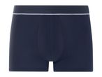 Navy blue men's boxer briefs with a white stripe waistband.