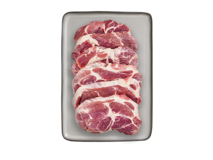Švieži kiaulienos sprandinės pjausniai, 800 g