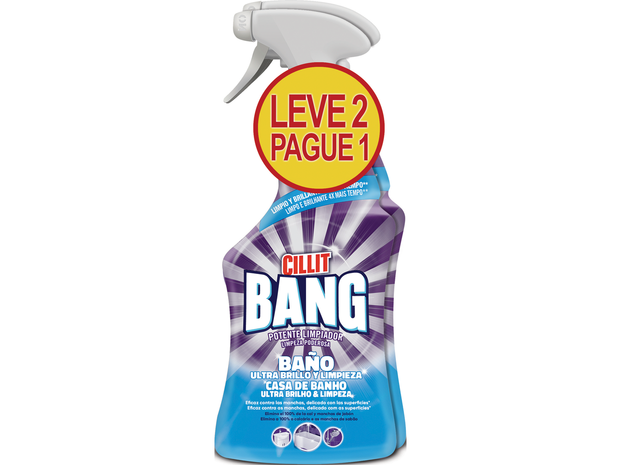 Cillit Bang: limpador com lixívia para limpeza e higiene.