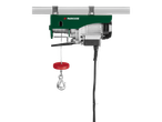 Parkside electric hoist with hook and magnetic brake.