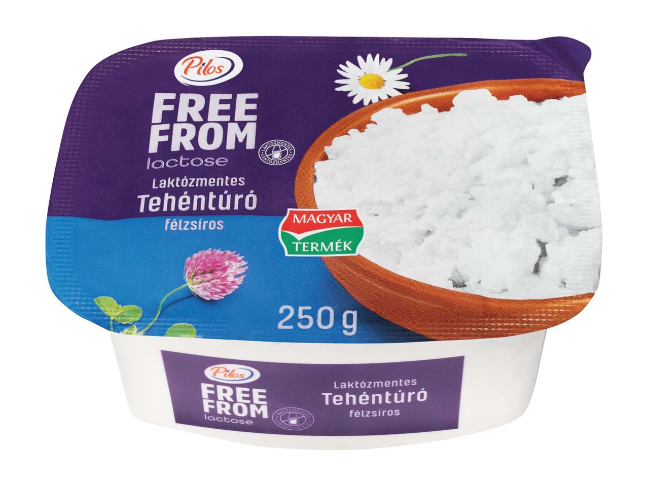 Pilos Laktózmentes Tehéntúró: 250g félzsíros túró.