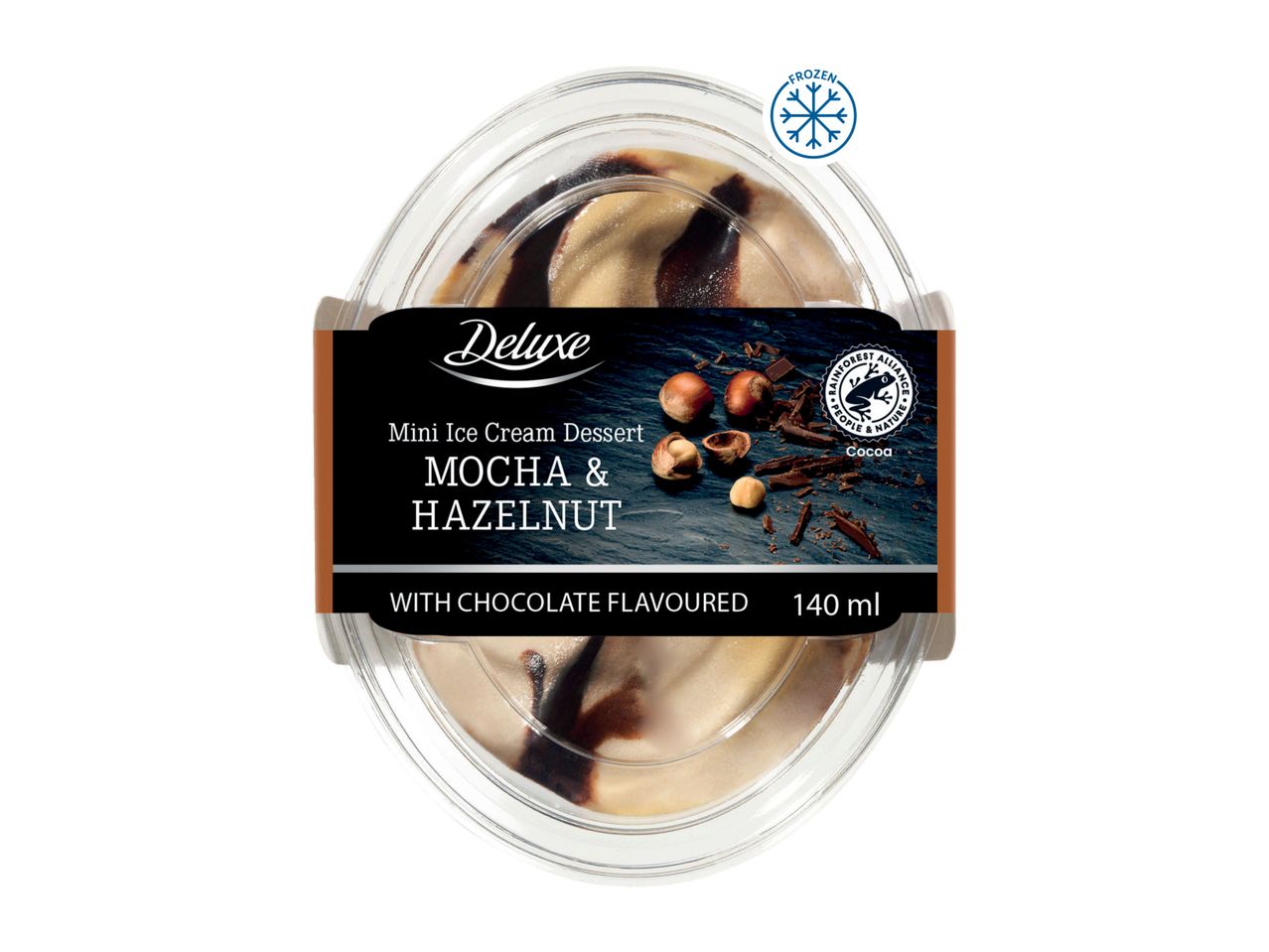 Go to full screen view: Deluxe Mini Ice Cream Dessert Mokka & Hazelnut - Image 1