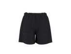 Pantaloni scurți ESMARA de damă, de culoare închisă, cu buzunare la spate.