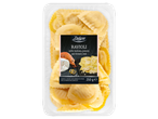 Deluxe ravioli with burrata, prawn, and lemon zest (250g).
