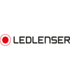 Logo LEDLENSER avec un cercle rouge.