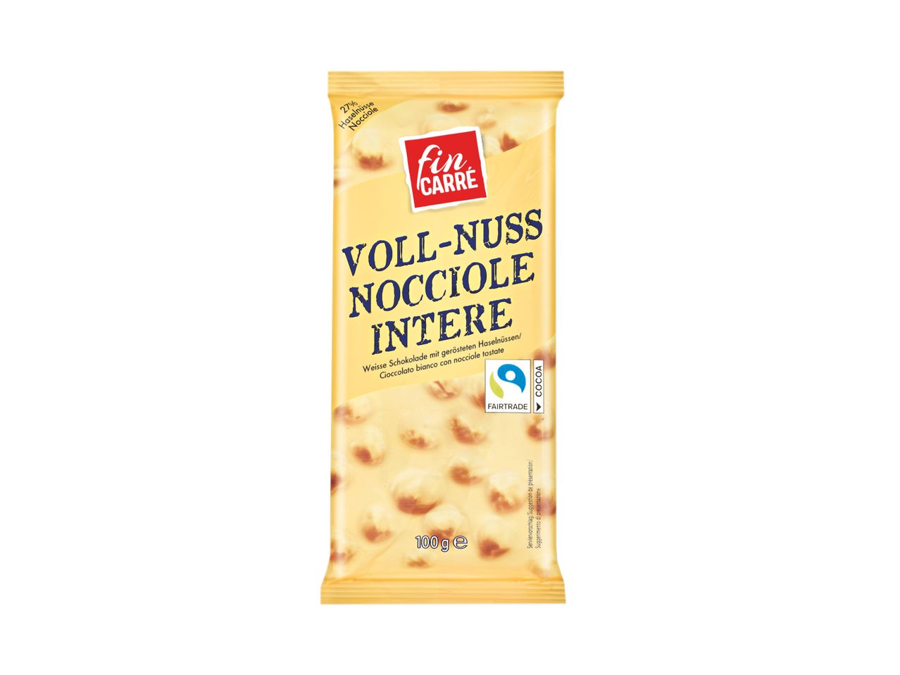 Go to full screen view: White Chocolate with Whole Nuts - Image 1