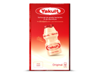 Rode verpakking van een gefermenteerde zuiveldrank met 15 flesjes.